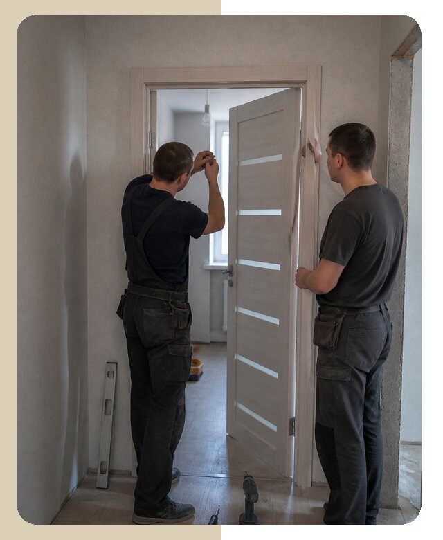 Профессиональная установка межкомнатной двери в комнату в Выксе