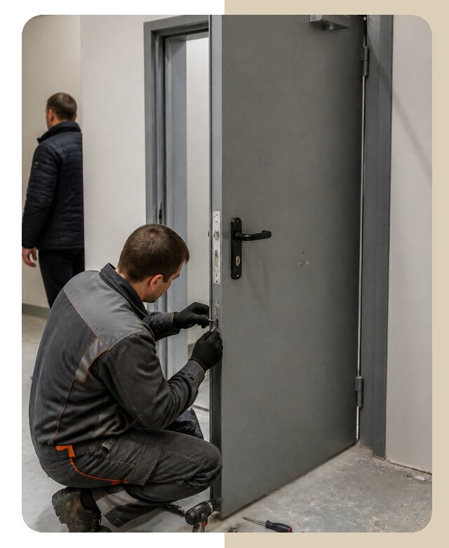 Ремонт противопожарной двери в Выксе по цене 6741 р. | ДвериЛегко-Вкс
